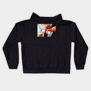 Aziraphale and Crowley Kids Hoodie